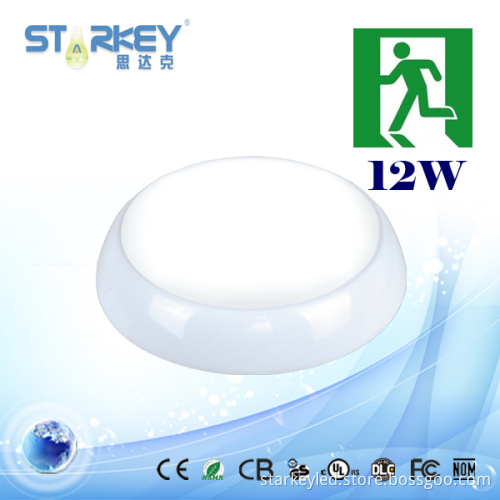 12W IP65 Emergency LED Bulkhead Ceiling Light